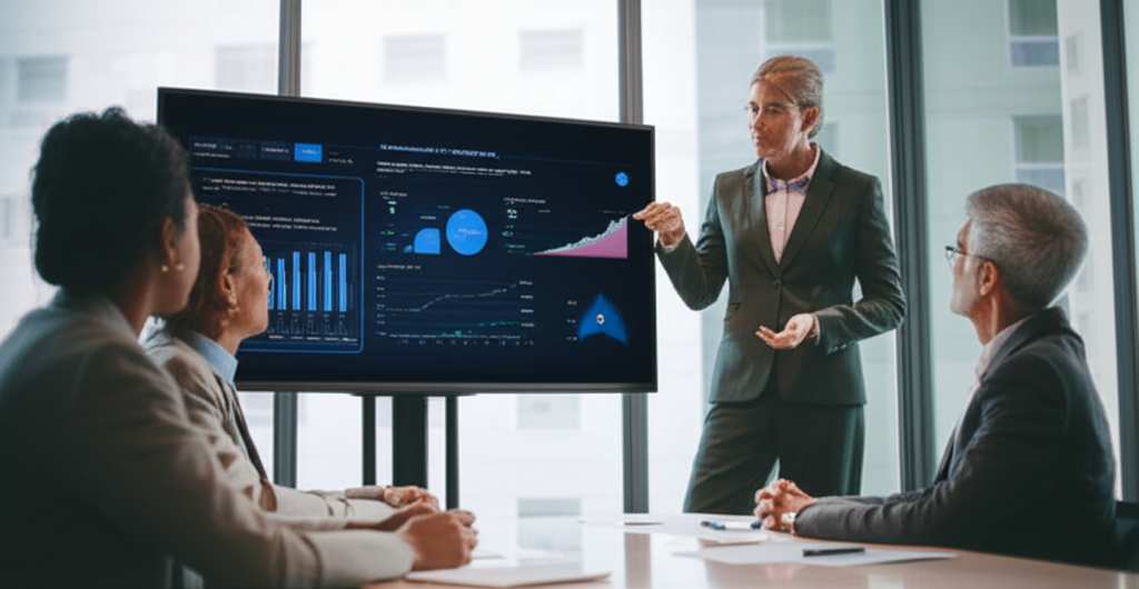 Sales leader engaging with healthcare supply chain professionals